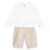 Sarah Louise Ivory & Beige Shorts Set