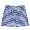 Selini Action Blue Crocodile Swim Shorts