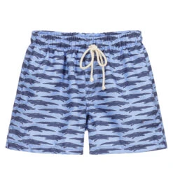 The Little Outfit Sales Store 24 Selini Action Blue Crocodile Swim Shorts