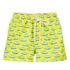 Selini Action Yellow & Green Swim Shorts