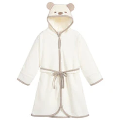 Sofija Ivory Cotton Bathrobe