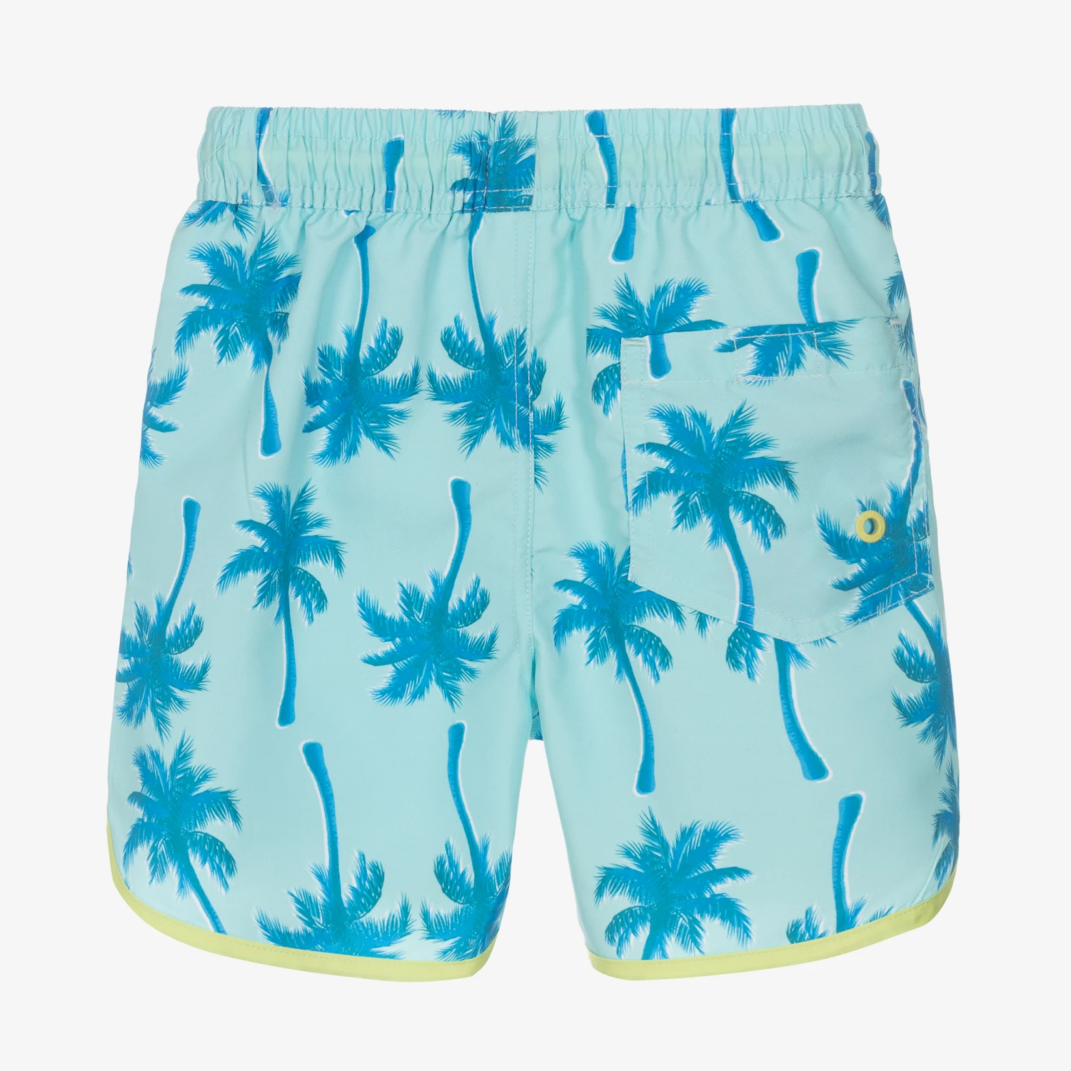 Soli Swim Boys Blue Palm Tree Swim Shorts (UPF50+) 2 Soli Swim Boys Blue Palm Tree Swim Shorts (UPF50+) - Image 2