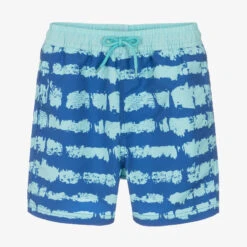 Soli Swim Boys Blue Stripe Swim Shorts (UPF50+)
