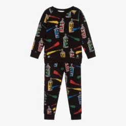 Stella McCartney Kids Black Organic Cotton Tracksuit