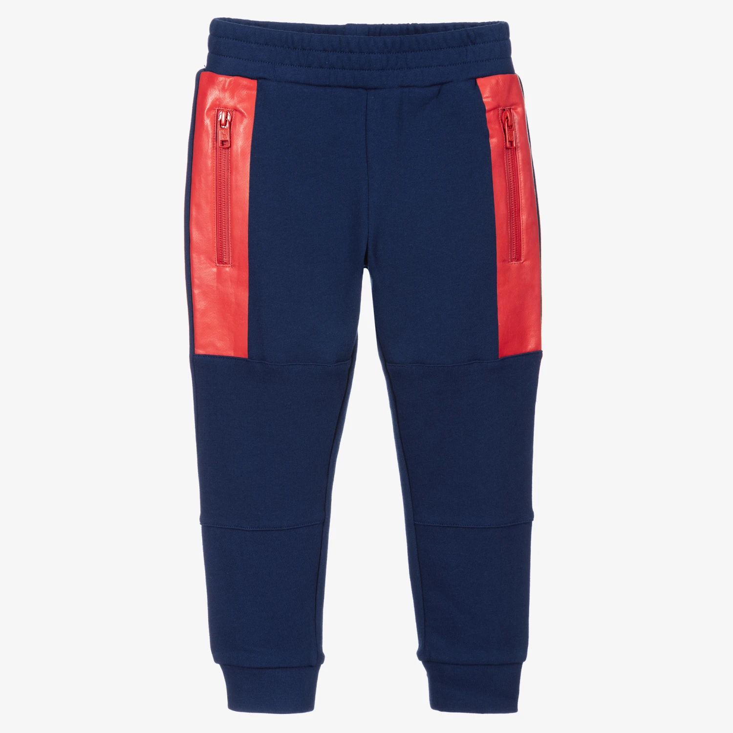 Stella McCartney Kids Blue Organic Cotton Joggers 1 Stella McCartney Kids Blue Organic Cotton Joggers