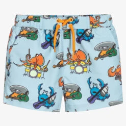 Stella McCartney Kids Blue Rock Pool Swim Shorts