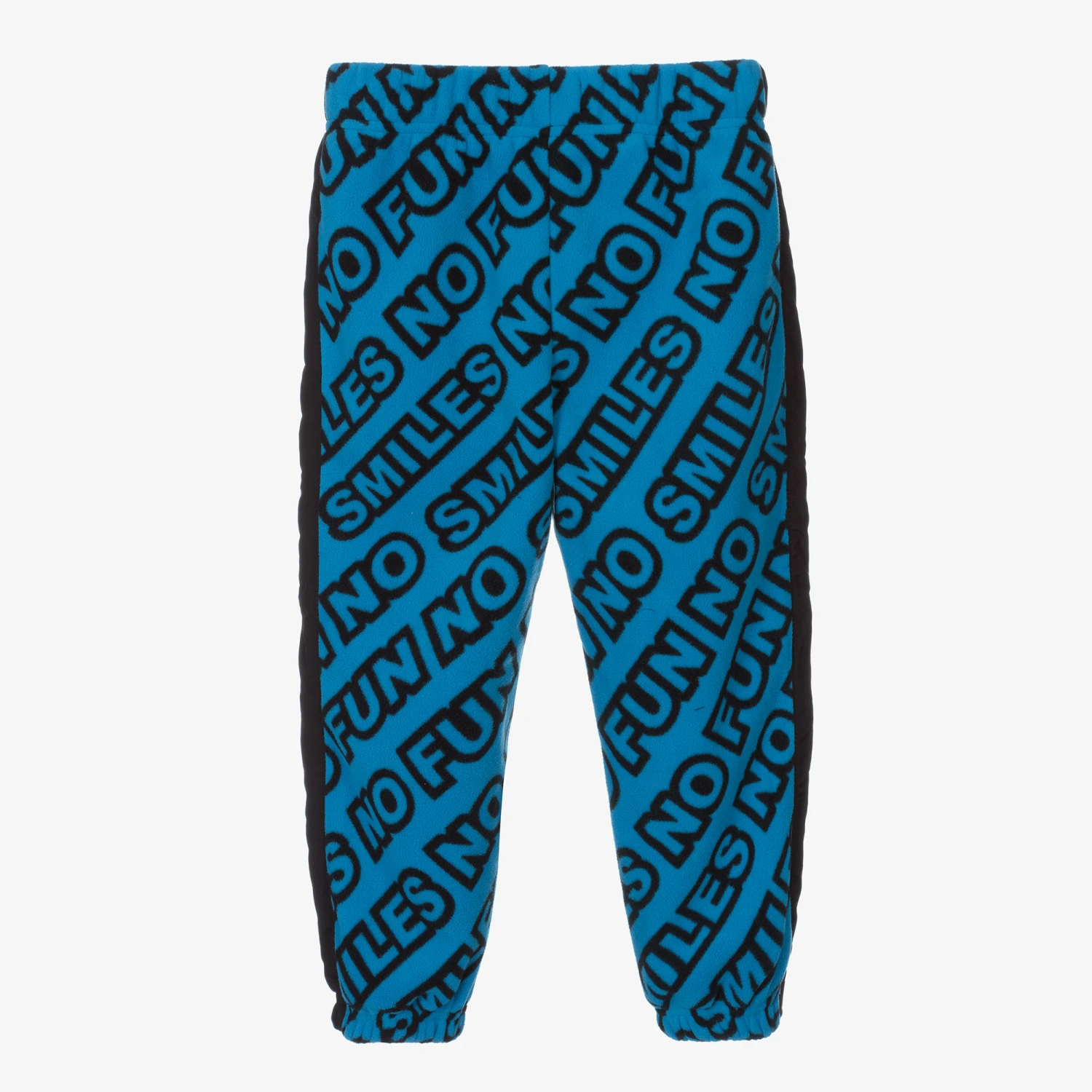 Stella McCartney Kids Boys Blue Fleece Joggers 2 Stella McCartney Kids Boys Blue Fleece Joggers - Image 2