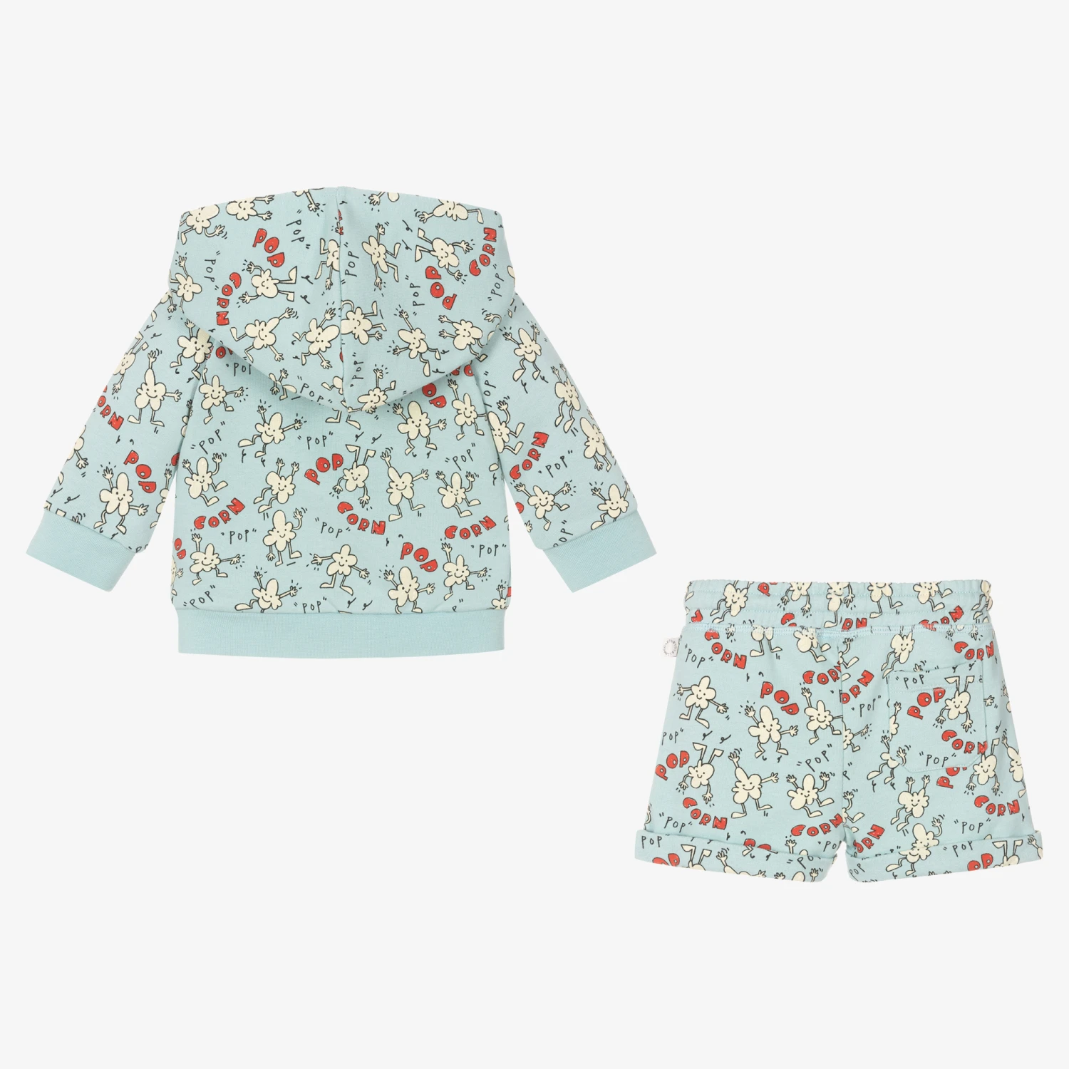 Stella McCartney Kids Boys Blue Popcorn Shorts Set 3 Stella McCartney Kids Boys Blue Popcorn Shorts Set - Image 3