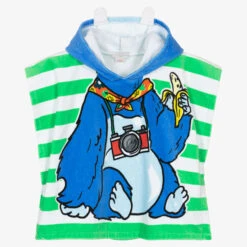 Stella McCartney Kids Boys Green & Blue Printed Hooded Towel -The Little Outfit Sales Store stella mccartney kids boys green blue printed hooded towel 488498 79df4820db79ffcd6021af76e3ea902776a2c4b3