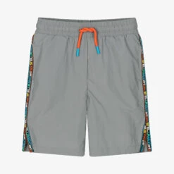 Stella McCartney Kids Boys Grey Logo Sports Shorts