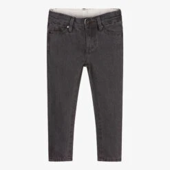 Stella McCartney Kids Boys Grey Slim-Fit Denim Jeans