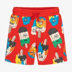 Stella McCartney Kids Boys Red Lolly Shorts