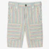 Stella McCartney Kids Boys Striped Cotton Shorts