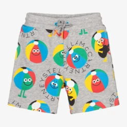 Stella McCartney Kids Grey Organic Cotton Shorts