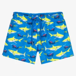 Sunuva Boys Blue Shark Swim Shorts