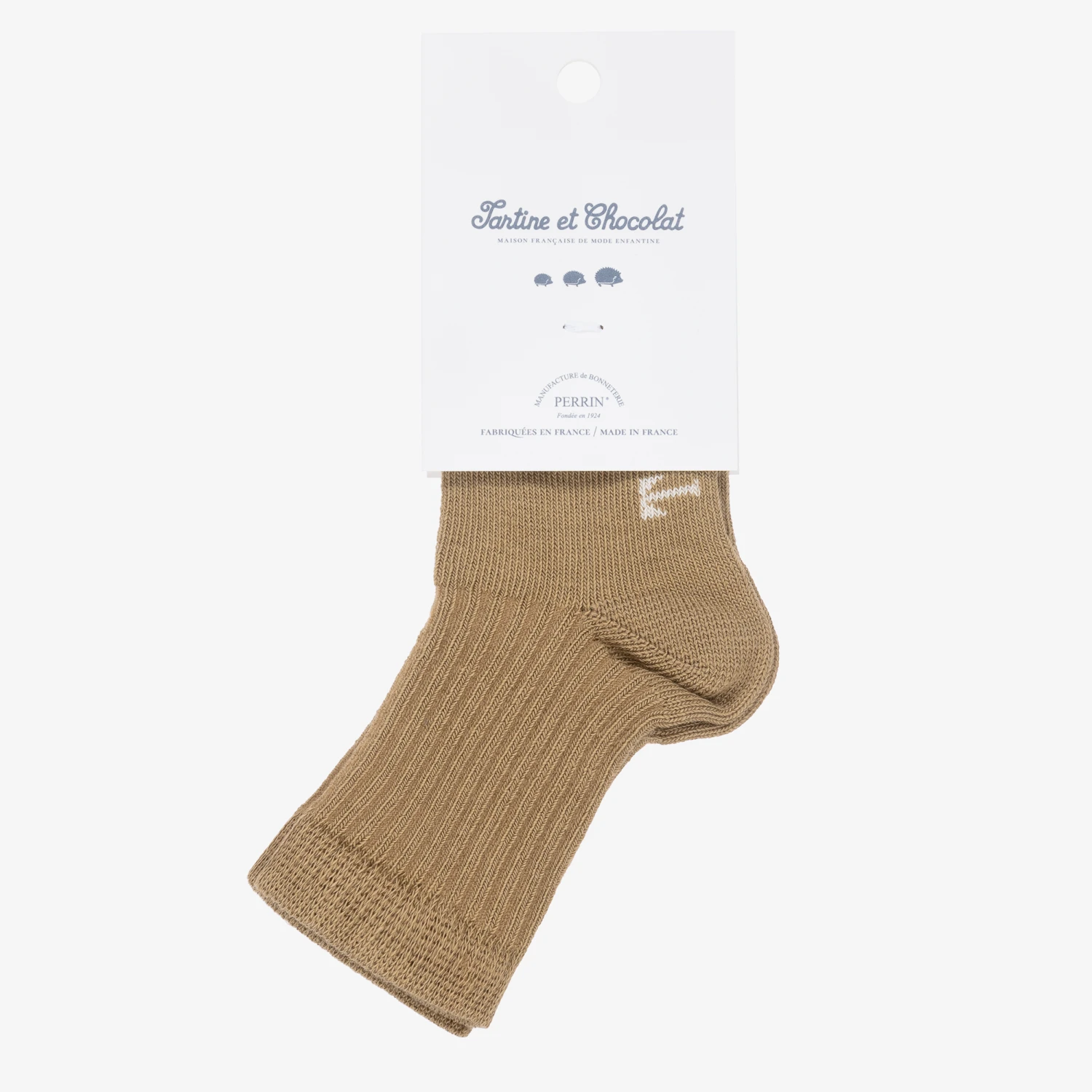 Tartine Et Chocolat Beige Knitted Cotton Socks 2 Tartine Et Chocolat Beige Knitted Cotton Socks - Image 2