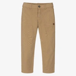 Tartine Et Chocolat Boys Beige Cotton Trousers