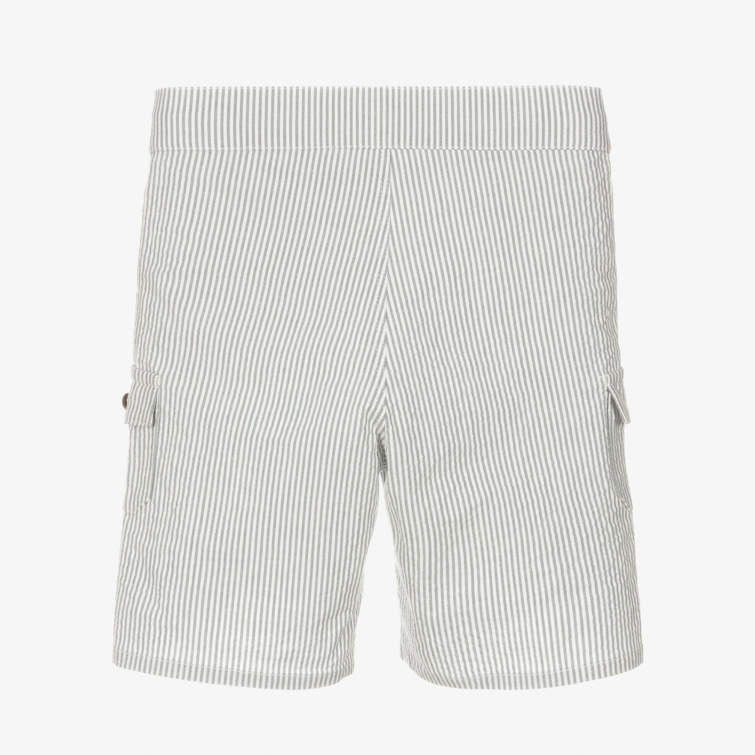 Tartine Et Chocolat Boys Grey Striped Cotton Shorts 3 Tartine Et Chocolat Boys Grey Striped Cotton Shorts - Image 3