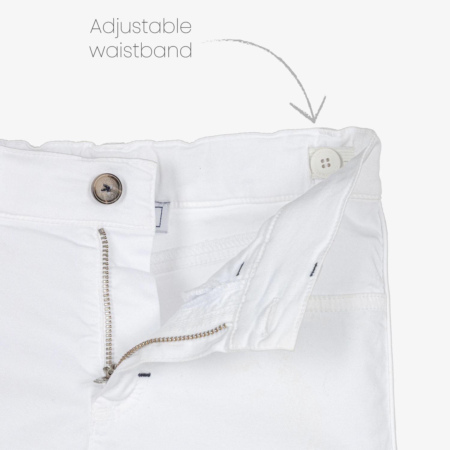 Tartine Et Chocolat Boys White Cotton Trousers 4 Tartine Et Chocolat Boys White Cotton Trousers - Image 4