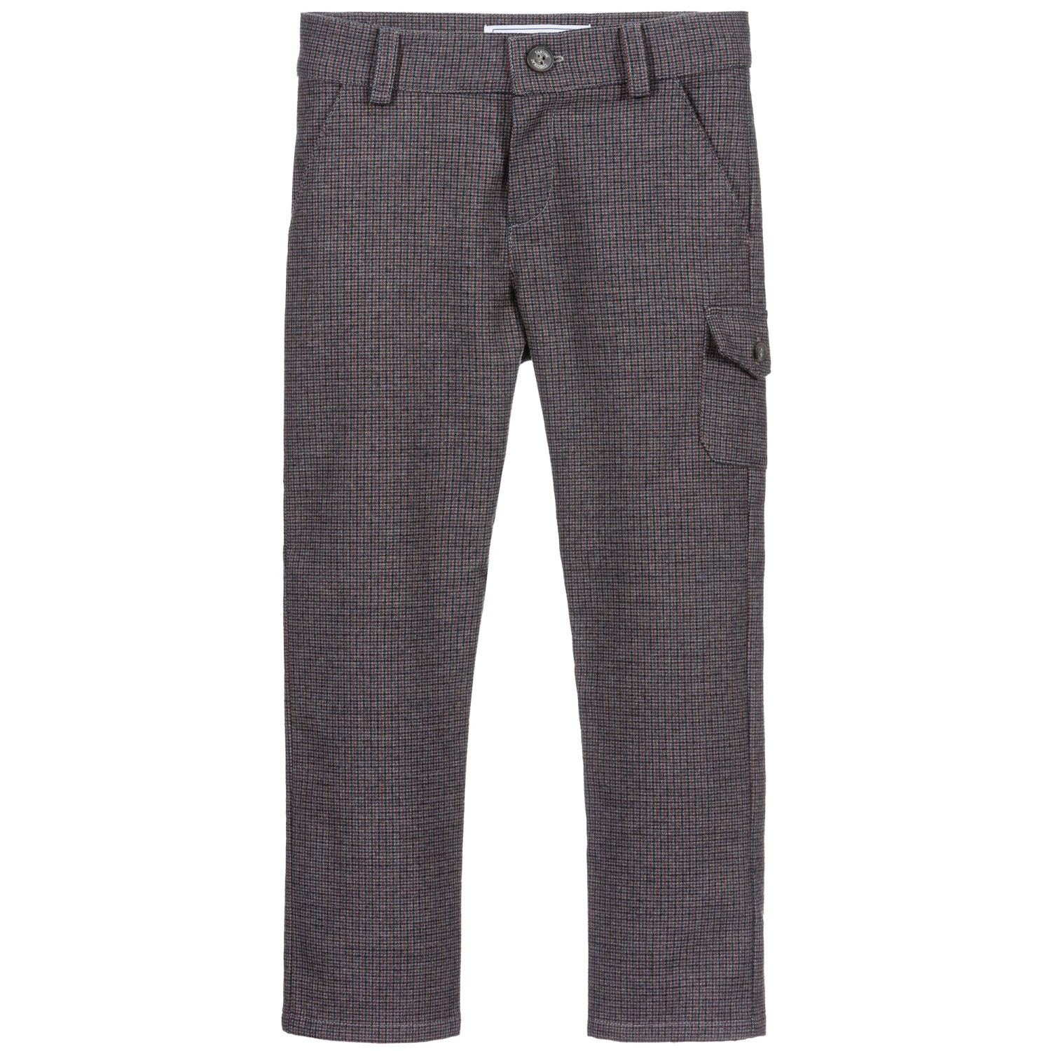 Tartine Et Chocolat Grey Check Trousers 1 Tartine Et Chocolat Grey Check Trousers