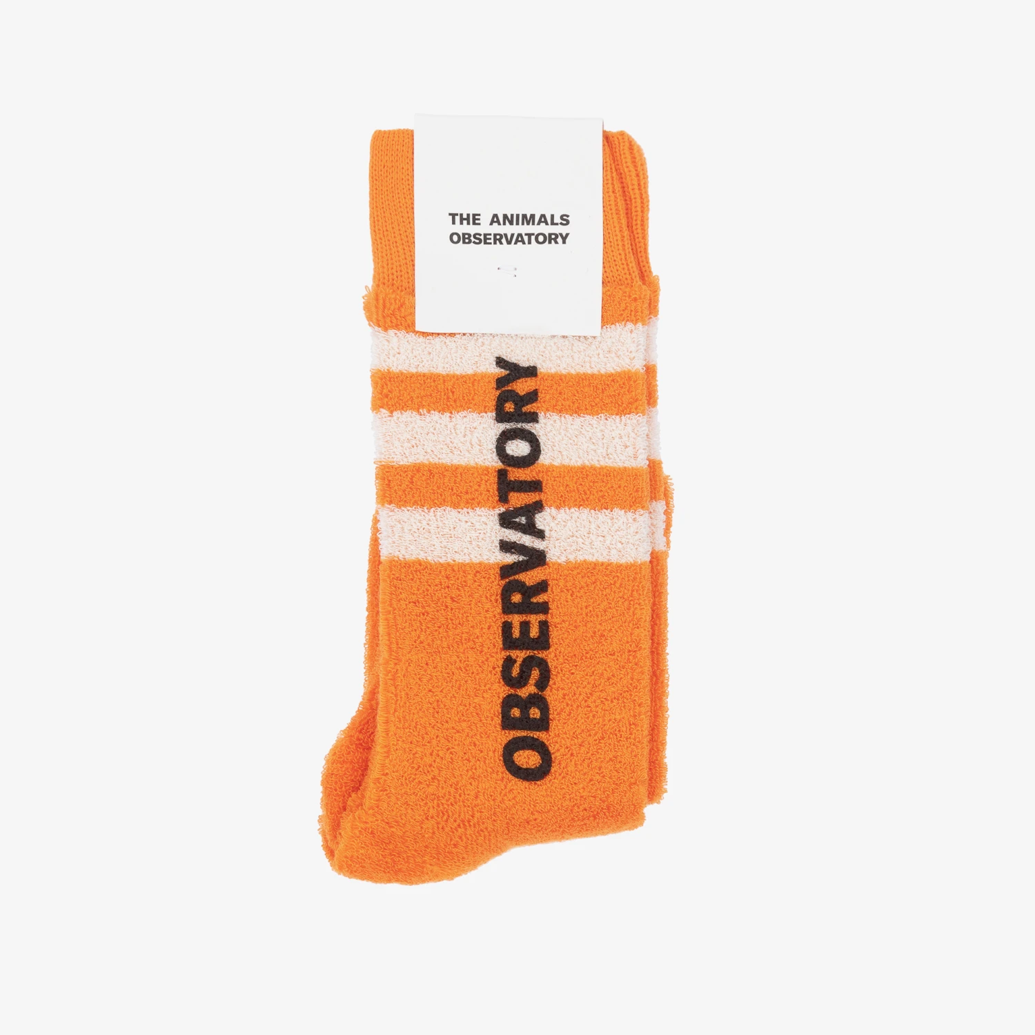 The Animals Observatory Orange & White Cotton Socks 2 The Animals Observatory Orange & White Cotton Socks - Image 2