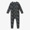 The Tiny Universe Green Camo Sun Suit (UPF50+)