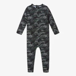 The Tiny Universe Green Camo Sun Suit (UPF50+)
