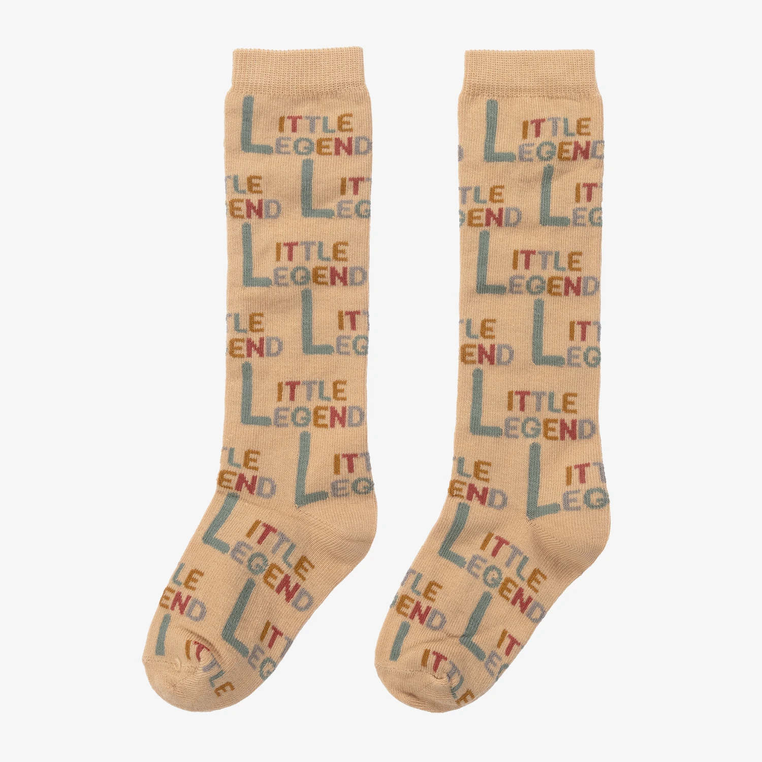 Turtledove London Beige Cotton Knitted Socks 2 Turtledove London Beige Cotton Knitted Socks - Image 2
