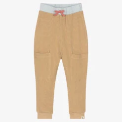 Turtledove London Beige Organic Cotton Joggers