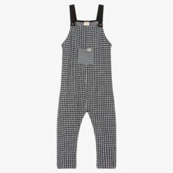 Turtledove London Black Organic Cotton Dungarees