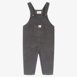 Turtledove London Grey Corduroy Dungarees