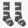 Turtledove London Grey Crocodile Cotton Socks