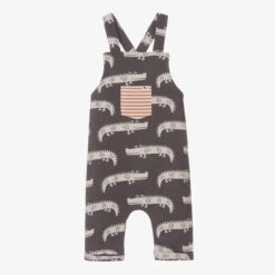 Turtledove London Grey Organic Cotton Dungarees