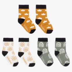 Turtledove London Weather Cotton Socks (3 Pack)