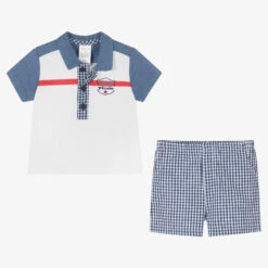 Tutto Piccolo Boys Blue & White Gingham Shorts Set -The Little Outfit Sales Store tutto piccolo boys blue white gingham shorts set 494447 0314e9cdc7dd6b86f8640b4ea1cf77e4bfa74b29