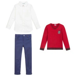 Tutto Piccolo Boys Red & Blue Trousers Set -The Little Outfit Sales Store tutto piccolo boys red blue trousers set 330881 eaaebac6ee44fcf447ed5984c26c8df47a1173cc