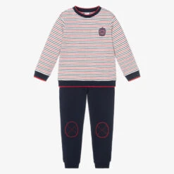 Tutto Piccolo Boys White & Blue Tracksuit