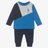 U.S. Polo Assn. Boys Blue Cotton Trouser Set