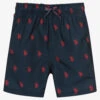 U.S. Polo Assn. Boys Blue Logo Swim Shorts