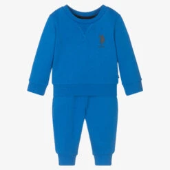 U.S. Polo Assn. Boys Blue Logo Tracksuit
