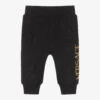 Versace Black Cotton Logo Joggers