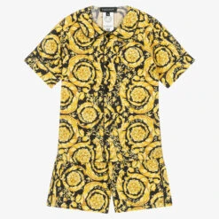 Versace Black & Gold Barocco Pyjamas
