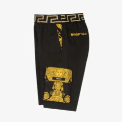 Versace Boys Black & Gold Cotton Barocco Shorts -The Little Outfit Sales Store versace boys black gold cotton barocco shorts 513426 8efb57ecf1f736968bf3851feb5c29482e7fd6d3