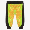 Versace Boys Black & Green Barocco Joggers