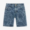 Versace Boys Blue Denim Shorts