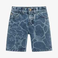 Versace Boys Blue Denim Shorts
