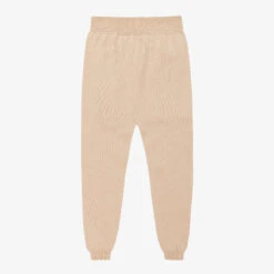 Wedoble Beige Organic Cotton Knit Trousers