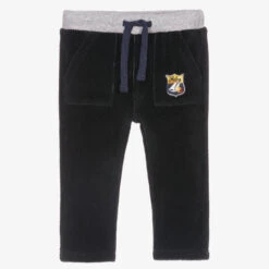 Week-end à La Mer Blue Velour Corduroy Trousers