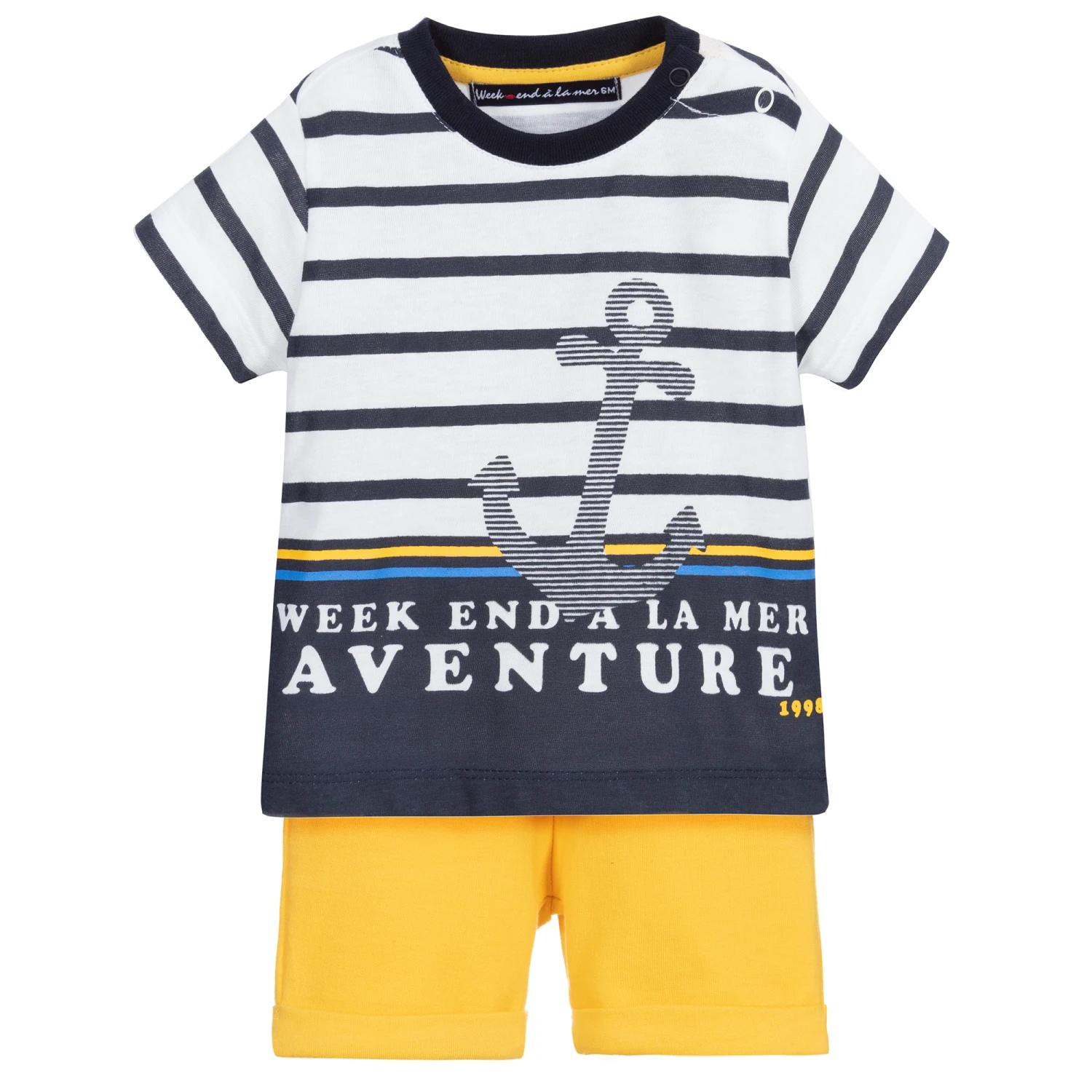 Week-end à La Mer Boys Cotton Shorts Set 1 Week-end à La Mer Boys Cotton Shorts Set