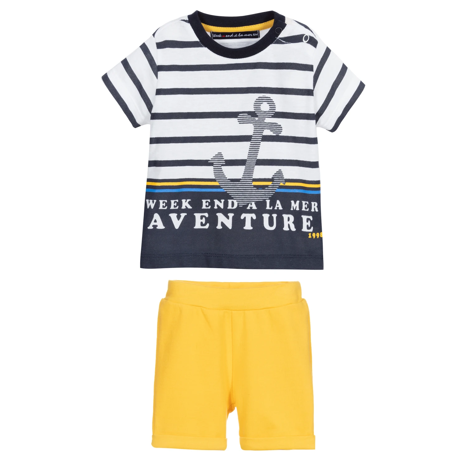 Week-end à La Mer Boys Cotton Shorts Set 2 Week-end à La Mer Boys Cotton Shorts Set - Image 2